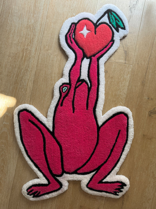 Cherry Frog Rug 30"x20"